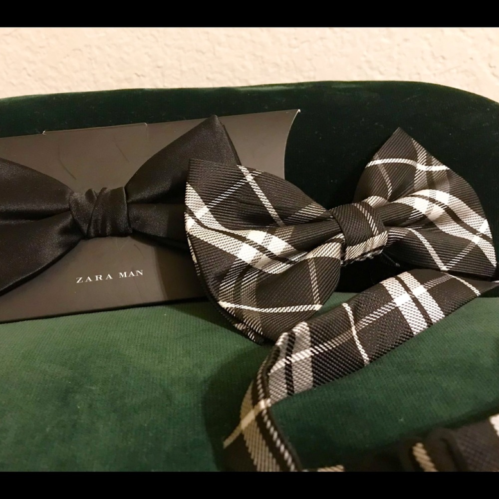 2 Zara men’s bow ties Bundle